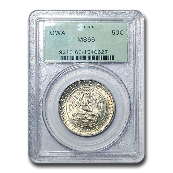 1946 Iowa Centennial Half Dollar MS-66 PCGS 1946 Iowa Centennial Half Dollar MS-66 PCGS