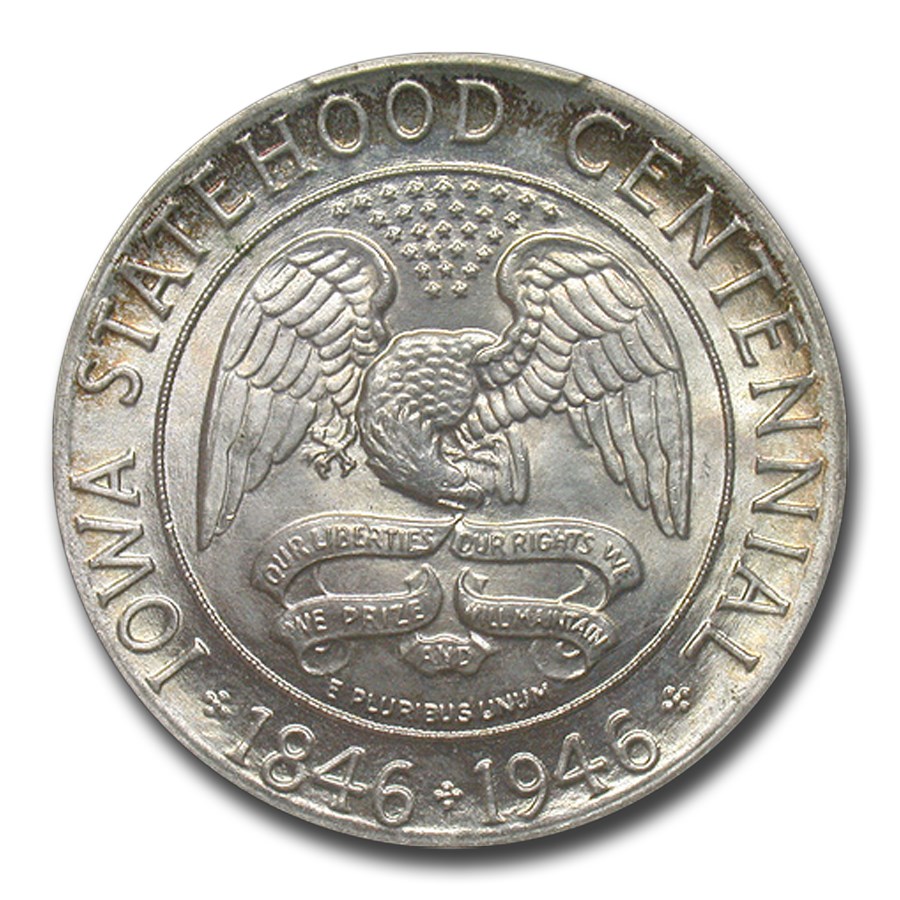 Buy 1946 Iowa Centennial Half Dollar MS67+ PCGS APMEX