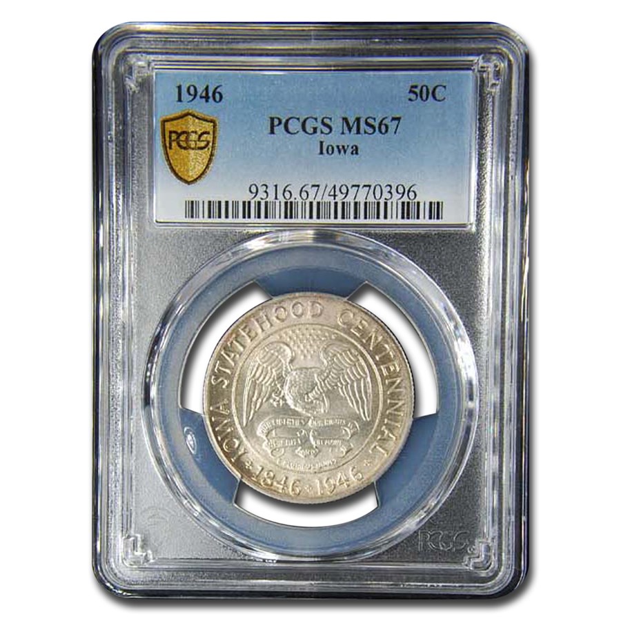 1946 Iowa Centennial Half Dollar MS-67 PCGS