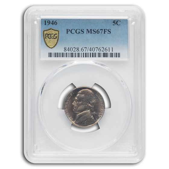 1946 Jefferson Nickel MS-67 PCGS (FS) 1946 Jefferson Nickel MS-67 PCGS (FS)
