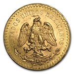 1946 Mexico Gold 50 Pesos BU