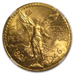 1946 Mexico Gold 50 Pesos MS-65 NGC