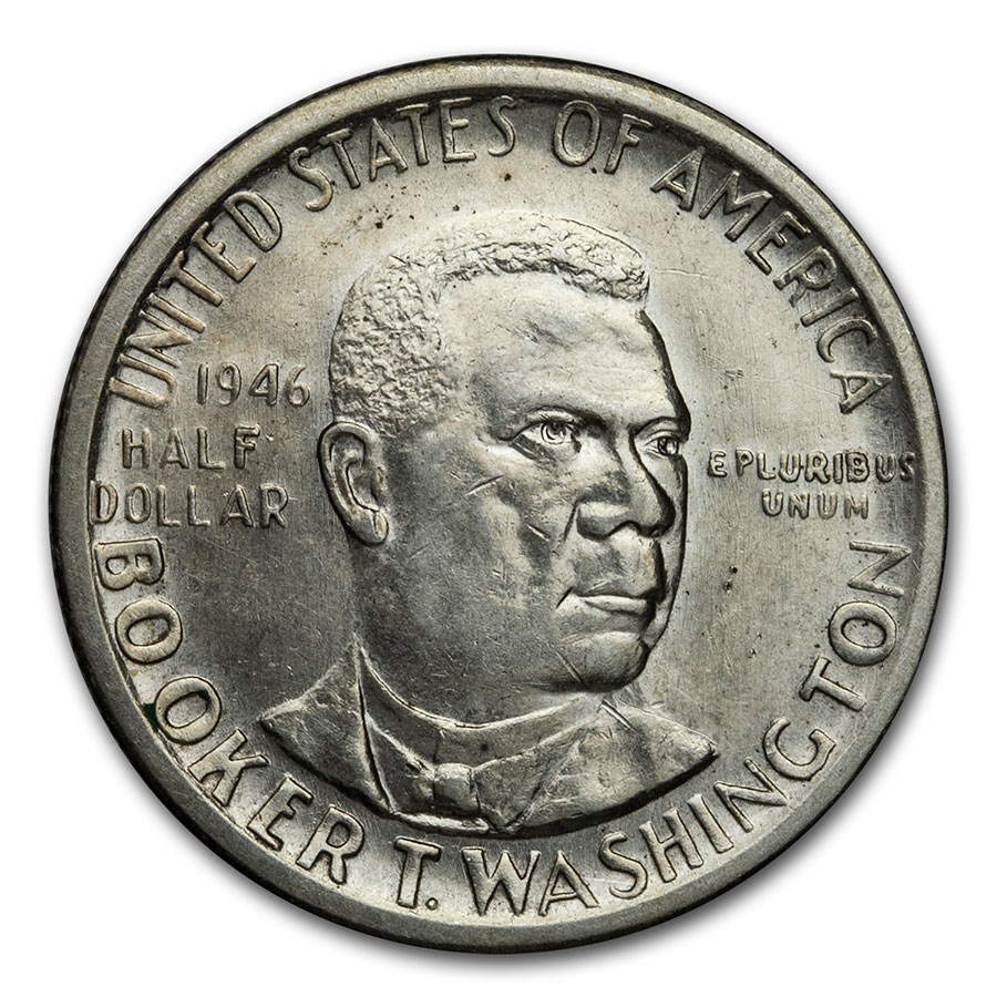 1946-S Booker T. Washington Half AU