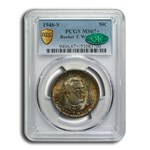 1946-S Booker T. Washington Half MS-67+ PCGS CAC (Toned)