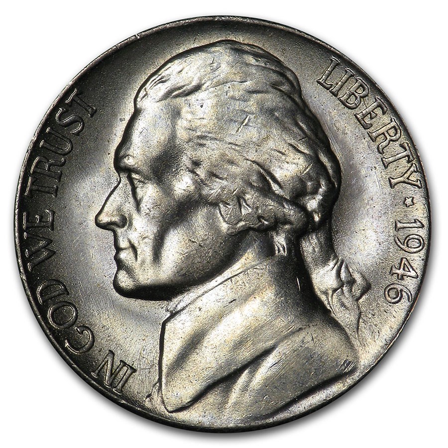 1946-S Jefferson Nickel BU
