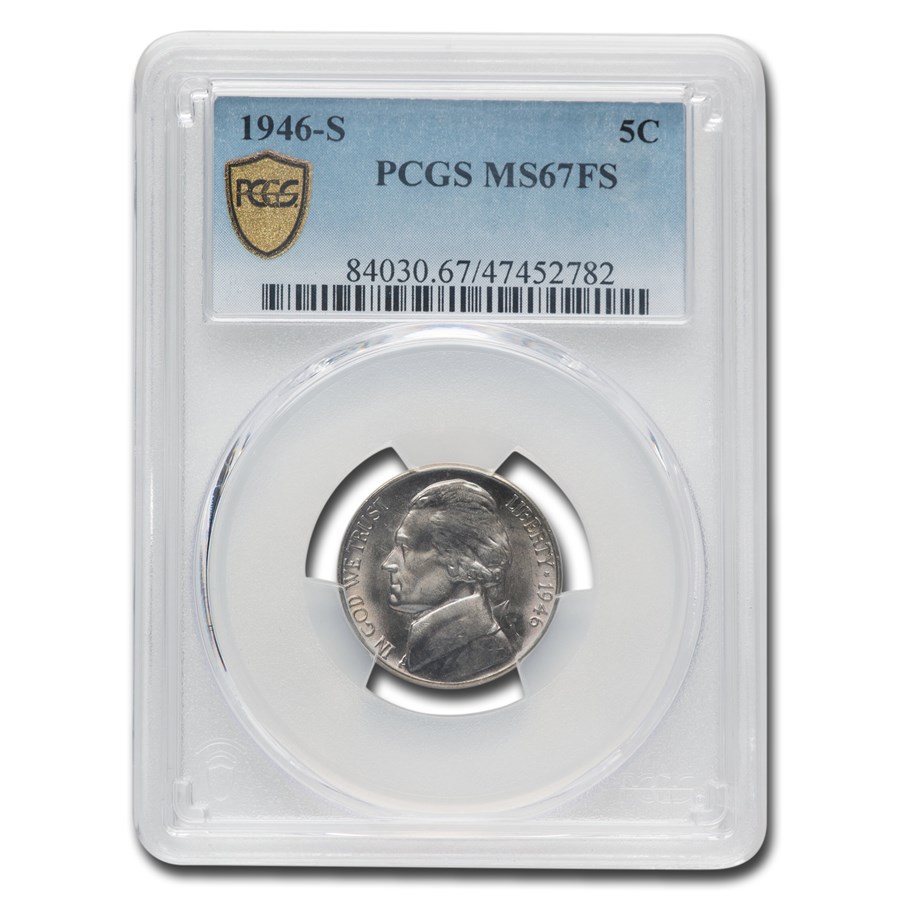 1946-S Jefferson Nickel MS-67 PCGS (FS)