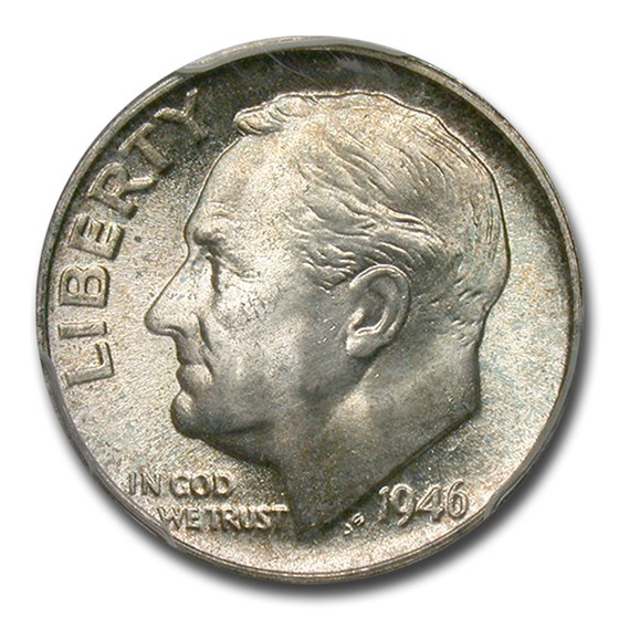 1946-S Roosevelt Dime MS-67 PCGS (FB) 1946-S Roosevelt Dime MS-67 PCGS (FB)