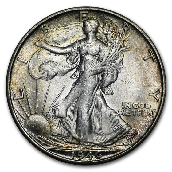 1946-S Walking Liberty Half Dollar BU