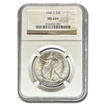 1946-S Walking Liberty Half Dollar MS-64+ NGC