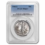 1946-S Walking Liberty Half Dollar MS-64+ PCGS