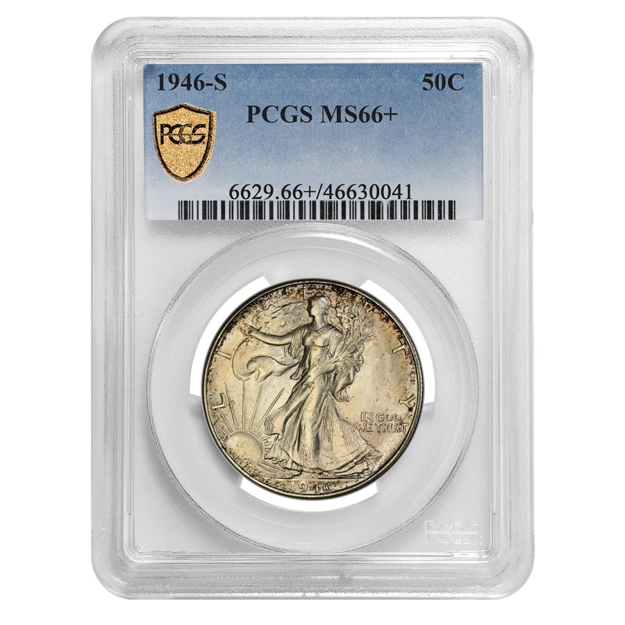 1946-S Walking Liberty Half Dollar MS-66+ PCGS