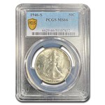 1946-S Walking Liberty Half Dollar MS-66 PCGS