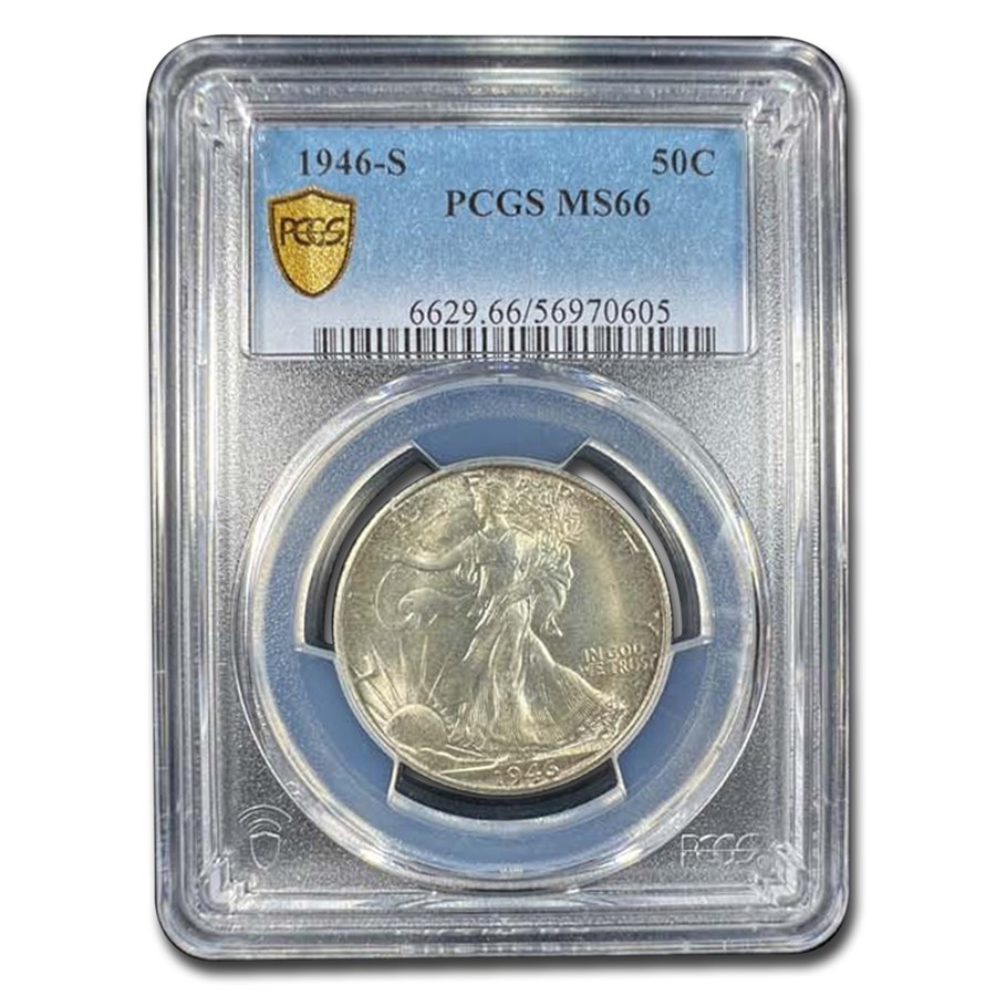 1946-S Walking Liberty Half Dollar MS-66 PCGS