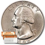 1946-S Washington Quarter 40-Coin Roll BU