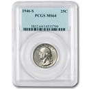 1946-S Washington Quarter MS-64 PCGS