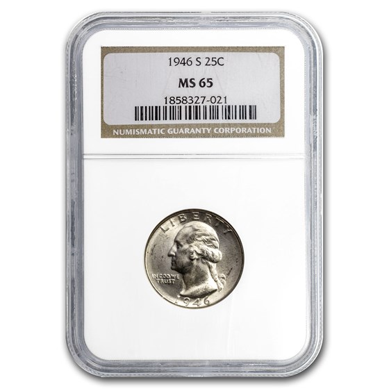 1946-S Washington Quarter MS-65 NGC 1946-S Washington Quarter MS-65 NGC