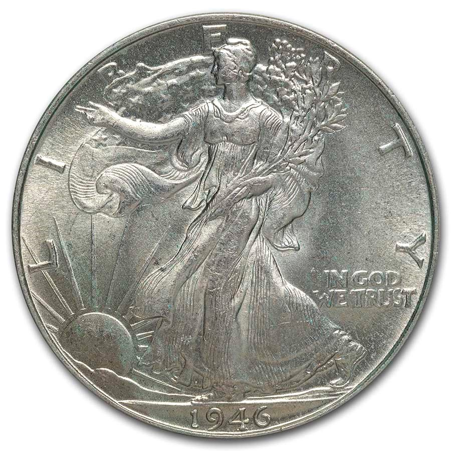 1946 Walking Liberty Half Dollar Choice BU