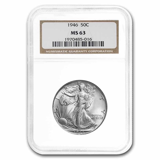 1946 Walking Liberty Half Dollar MS-63 NGC 1946 Walking Liberty Half Dollar MS-63 NGC