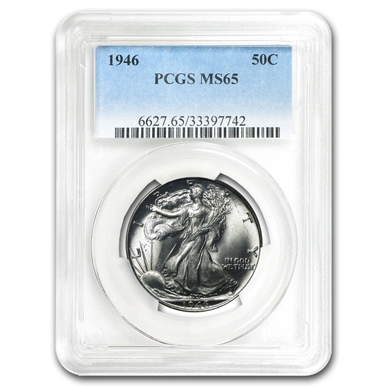 1946 Walking Liberty Half Dollar MS-65 PCGS 1946 Walking Liberty Half Dollar MS-65 PCGS