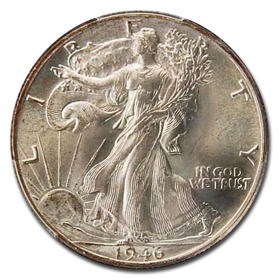 1946 Walking Liberty Half Dollar MS-66 PCGS 1946 Walking Liberty Half Dollar MS-66 PCGS