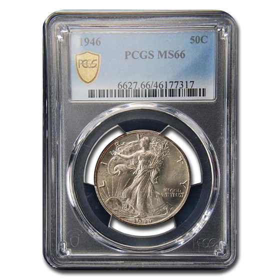 1946 Walking Liberty Half Dollar MS-66 PCGS 1946 Walking Liberty Half Dollar MS-66 PCGS