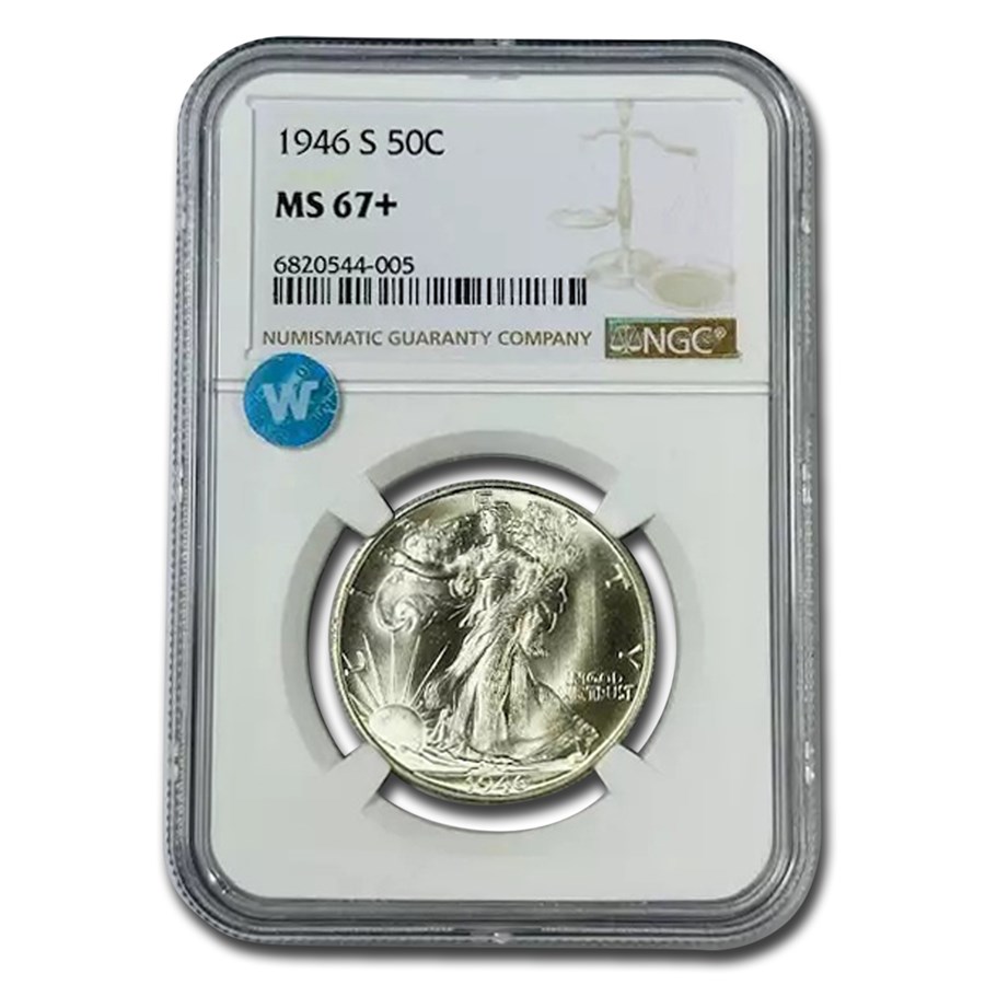 1946 Walking Liberty Half Dollar MS-67+ NGC