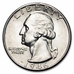 1946 Washington Quarter 40-Coin Roll BU