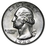 1946 Washington Quarter BU