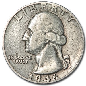 1946 Washington Quarter Good/XF 1946 Washington Quarter Good/XF