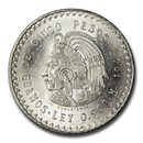 1947-1948 Mexico Silver 5 Pesos Cuauhtemoc BU