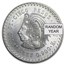 1947-1948 Mexico Silver 5 Pesos Cuauhtemoc XF/AU