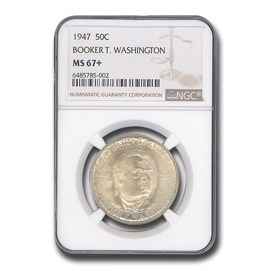 1947 Booker T. Washington Half Dollar MS-67+ NGC
