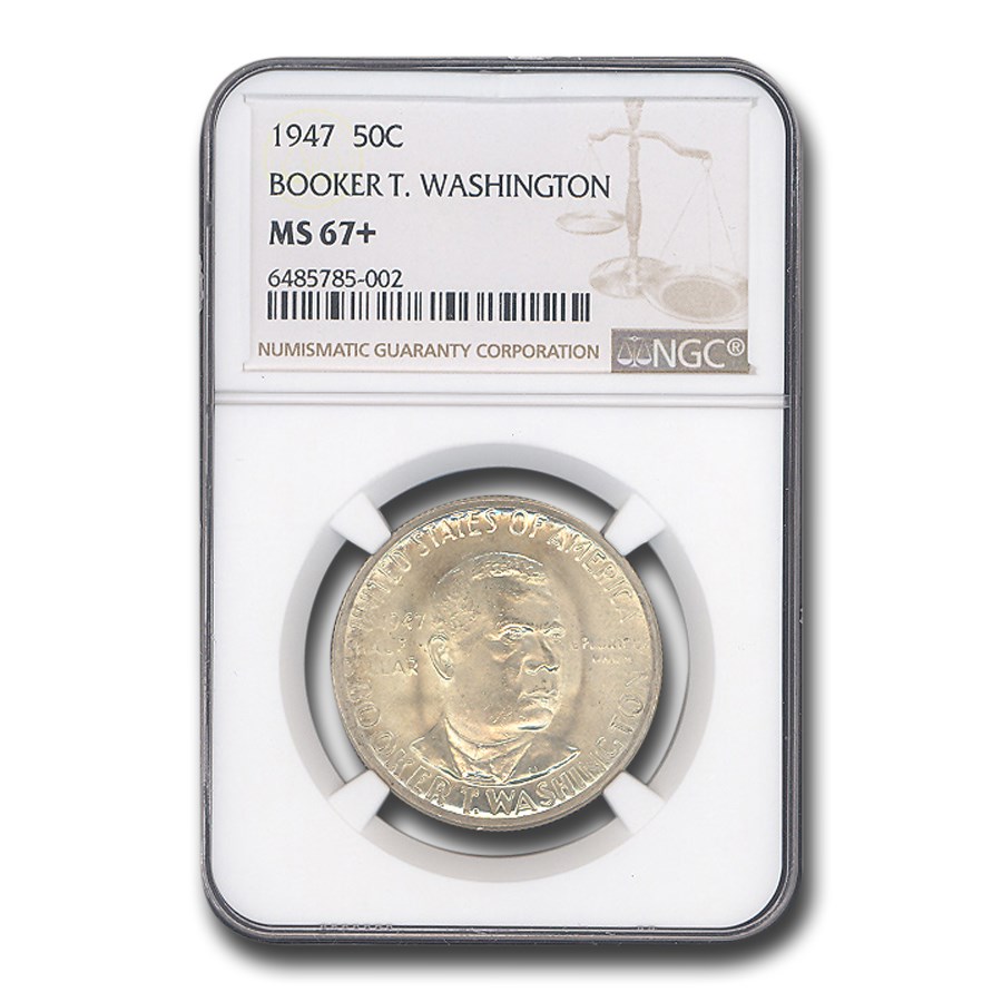 1947 Booker T. Washington Half Dollar MS-67+ NGC