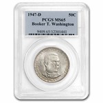 1947 Booker T. Washington P,D,S Half Set MS-65 PCGS