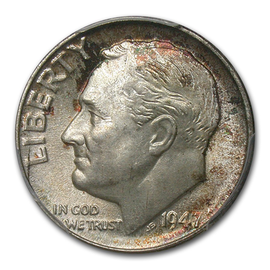 1947-D Roosevelt Dime MS-67 PCGS (FB)