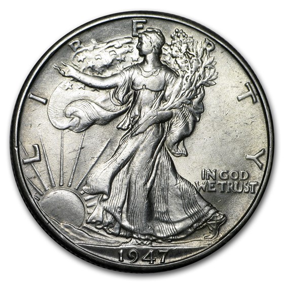 1947-D Walking Liberty Half Dollar BU 1947-D Walking Liberty Half Dollar BU
