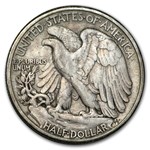 1947-D Walking Liberty Half Dollar Fine/VF