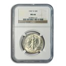 1947-D Walking Liberty Half Dollar MS-66 NGC