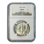 1947-D Walking Liberty Half Dollar MS-66 NGC