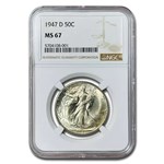 1947-D Walking Liberty Half Dollar MS-67 NGC