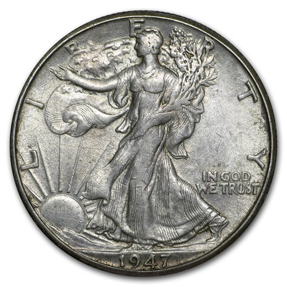 1947-D Walking Liberty Half Dollar XF
