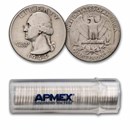 1947-D Washington Quarter 40-Coin Roll Avg Circ
