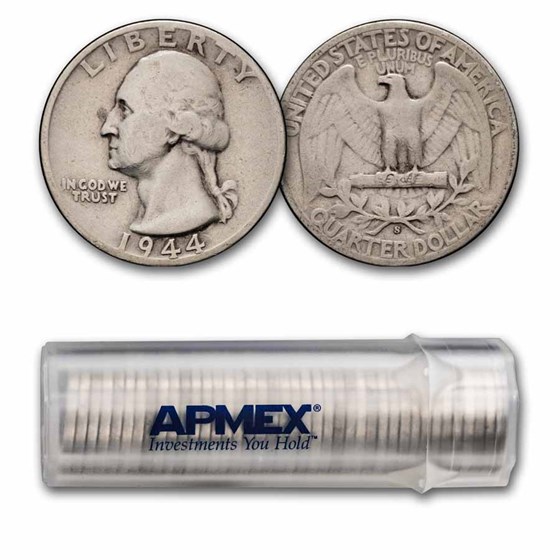 1947-D Washington Quarter 40-Coin Roll Avg Circ 1947-D Washington Quarter 40-Coin Roll Avg Circ