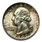 1947-D Washington Quarter MS-67 NGC