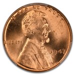 1947 Lincoln Cent MS-66 PCGS CAC (Red)