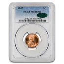 1947 Lincoln Cent MS-66 PCGS CAC (Red)
