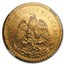 1947 Mexico Gold 50 Pesos MS-64 PL NGC