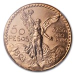 1947 Mexico Gold 50 Pesos MS-65 PL NGC