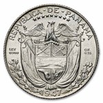 1947 Panama Silver 1/4 Balboa BU