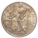 1947 Panama Silver Balboa AU